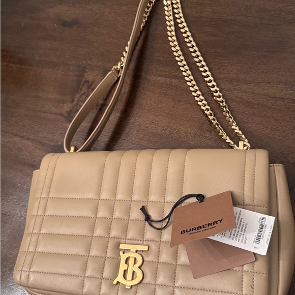 Burberry Tan Quilted Crossbody Bag - Picture 2 of 16
